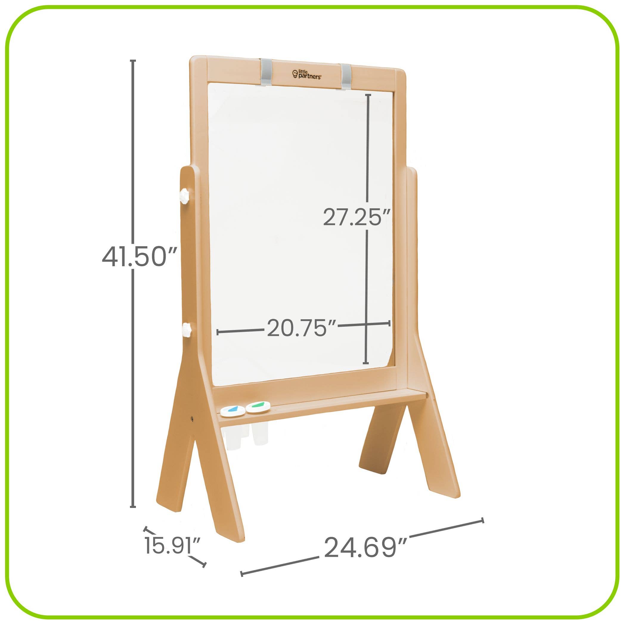 Image of Little Partners - Peek-A-Boo Art Easel - Transparent Art Easel